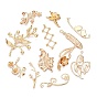 Латунные ассорти фурнитура, без кадмия, без никеля и без свинца, серия ветвей и листьев