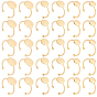 30Pcs 3 Styles Adjustable 304 Stainless Steel Finger Rings Components, Pad Ring Base Findings, Flat Round