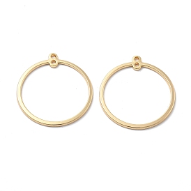 Латунные 2 подвески с петлевыми звеньями, круглые кольца, долговечный