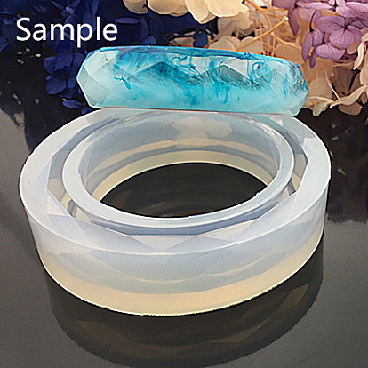 DIY Silicone Bangle Molds, Resin Casting Molds, For UV Resin, Epoxy Resin Jewelry Making