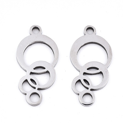 Pendentifs en acier inoxydable, Coupe au laser, forme de bulle
