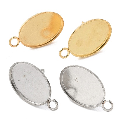 304 серьги из нержавеющей стали, овальные