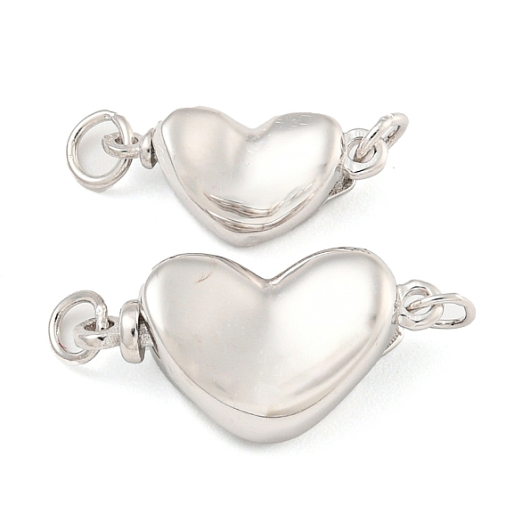 925 застежка из стерлингового серебра, сердце