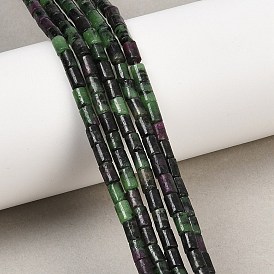 Натуральный рубин в цоизита бусин пряди, колонка