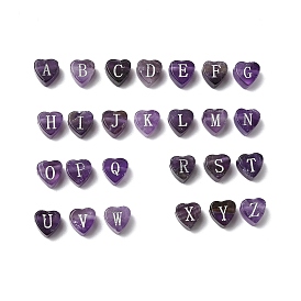 Природный аметист бисера, сердце с письмом