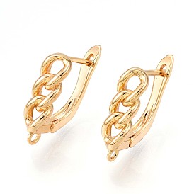 Латунная серьга-кольцо, без свинца, без никеля и без кадмия