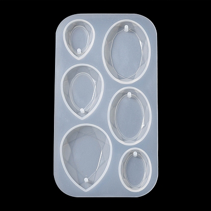 DIY Teardrop Pendant Silicone Molds, Resin Casting Molds, for UV Resin, Epoxy Resin Jewelry Making