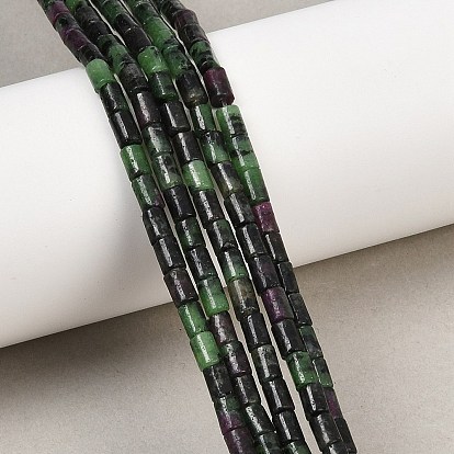 Натуральный рубин в цоизита бусин пряди, колонка