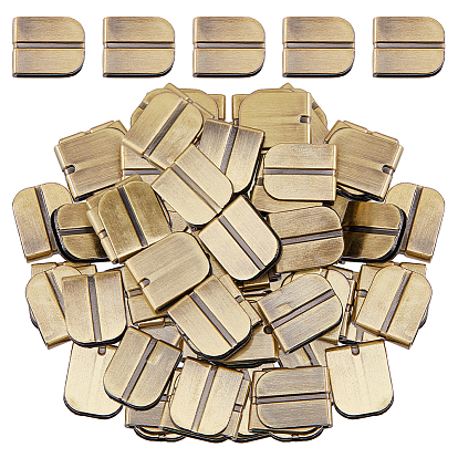 50 шт. пряжек из сплава в форме дуги в тибетском стиле для изготовления кошельков