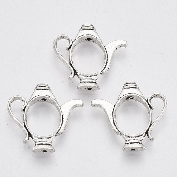 Тибетский стиль сплава шарика кадра, чайник, без кадмия и без свинца