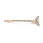 Alloy Crystal Rhinestone Hair Bobby Pins, Fishtail