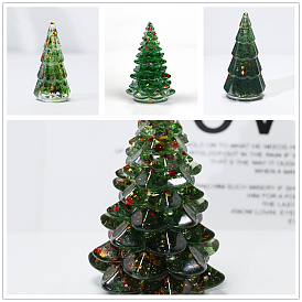 Décorations d'exposition artisanales en copeaux de lampadaire et en résine, figurine d'arbre de Noël, pour la maison ornement feng shui