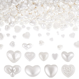 220 шт. 9 стиль бусины из АБС-пластика с имитацией жемчуга, сердце