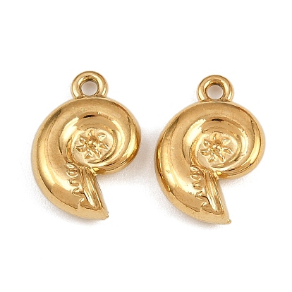 304 подвески из нержавеющей стали, ионное покрытие (ip), спиральная ракушка-шарм