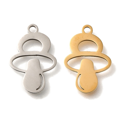 201 подвески из нержавеющей стали, милые мультяшные подвески-пустышки