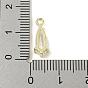Brass Micro Pave Cubic Zirconia Pendant
s, Long-Lasting Plated, Teardrop