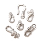 304 Stainless Steel S-Hook Clasps, Connector Charms for Jewelry Making