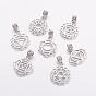 Alloy European Dangle Charms, Large Hole Pendants, Chakras