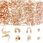 400шт 4 стиль латунные бусины, ползунки, рондель