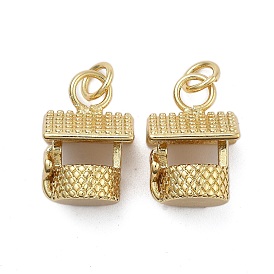 Латунные подвески, без кадмия и без свинца, прелести дома, с целью перехода в кольце