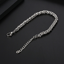 Stainless Steel Wheat Chain Braclets