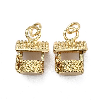 Латунные подвески, без кадмия и без свинца, прелести дома, с целью перехода в кольце