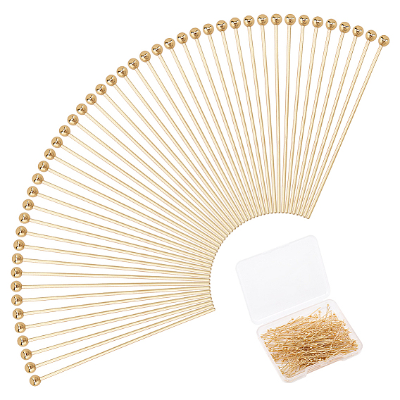 200pcs 304 goupilles à tête sphérique en acier inoxydable