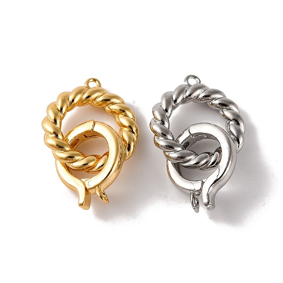 Латунь раз по сравнению с застежками, без кадмия, без никеля и без свинца, скрученные кольца