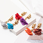 Vintage Pearl Hair Accessories with Colorful Pendant and Braided Alloy Headband