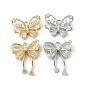 Латунные микро проложить кубического циркония подвески, без кадмия, без никеля и без свинца, бабочки прелести