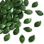 Непрозрачные акриловые подвески, лист прелести, с блеском порошок