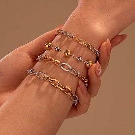 304 из нержавеющей стали цепи браслеты, прекрасно для женщин