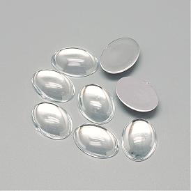 Прозрачного акрилового кабошонов, овальные