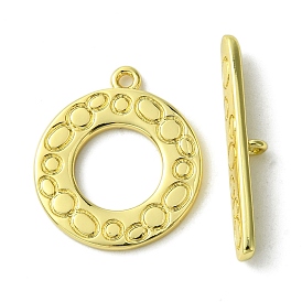 Rack Plating Eco-Friendly Brass Toggle Clasps, Long-Lasting Plated, Cadmium Free & Lead Free