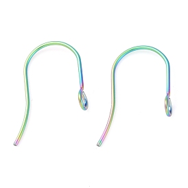 316 Крючки для сережек из хирургической нержавеющей стали с ионным покрытием (IP), провод уха, с петлями