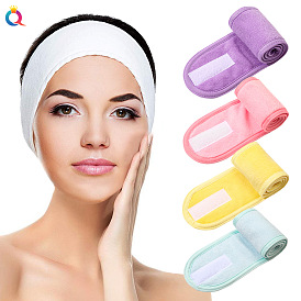 Multi-functional Hair Accessories Set for Women - Facial Cleansing Band, Coral Fleece Headband, Magic Tape Makeup Wrap and Yoga Sports Headband