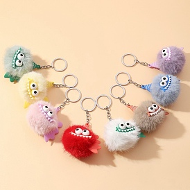 Plush Keychains, Imitation Leather Bag Purse Decorations, Monster