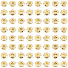 200 шт. Латунные распорные втулки, без никеля , плоско-круглые