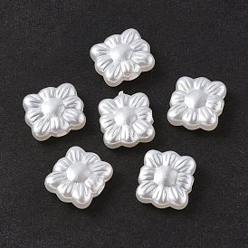 ABS Plastic Imitation Pearl Beads, Square