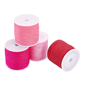 4 Rolls 4 Colors Nylon Thread Nylon String for Beading Jewelry Making