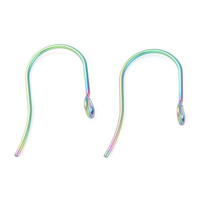 316 Крючки для сережек из хирургической нержавеющей стали с ионным покрытием (IP), провод уха, с петлями