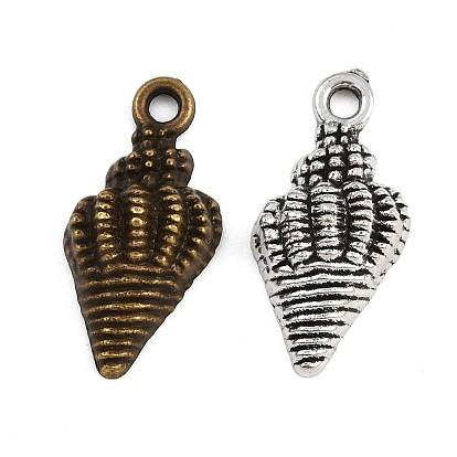 Сплавочные подвески тибетского стиля, в форме раковины