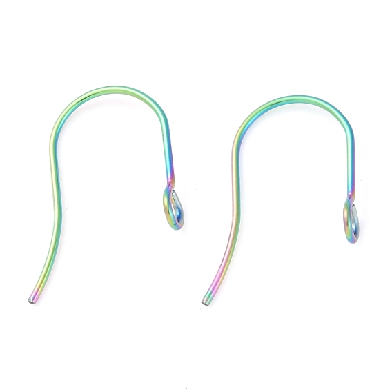 316 Крючки для сережек из хирургической нержавеющей стали с ионным покрытием (IP), провод уха, с петлями