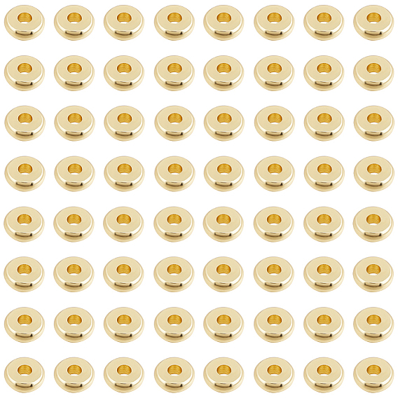 200 шт. Латунные распорные втулки, без никеля , плоско-круглые