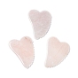 Natural Rose Quartz Gua Sha Boards, Scraping Massage Tools, Gua Sha Tool for Facial Body Relief, Heart Shape
