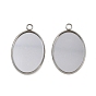 304 Настройки кабошон из нержавеющей стали кулон, овальные
