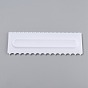 Plastic Baking Edge Dough Scraper and Cutter Pastry Spatulas, for Cake Decoration Baking Tools, Rectangle