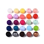 Silicone Beads, Ribbed Round