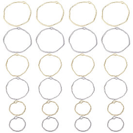 36шт 6 стили подвески из сплава с открытой спиной, для diy уф смолы, эпоксидная смола, Прессованные цветочные украшения, кольцо