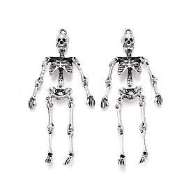 Тибетский сплав стиля большие кулоны, череп прелести